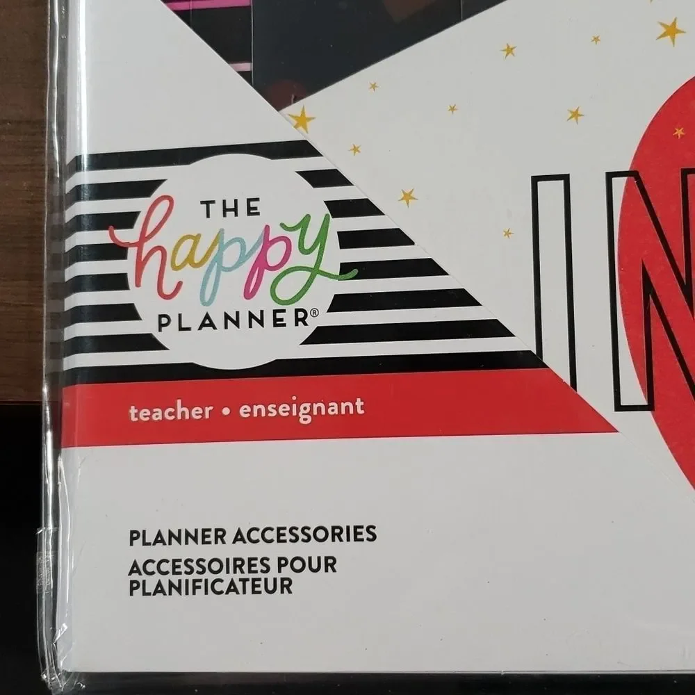 NEW The Happy Planner Teacher Accessories Pack 125 Pieces Stickers Folders Paper